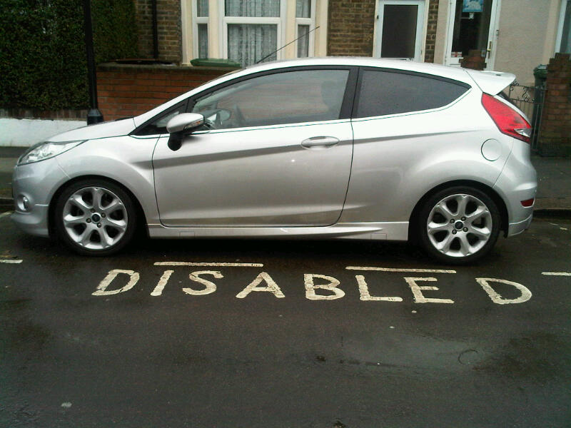 Its my neighbours disabled bay - dont worry he gave me permission to park it there